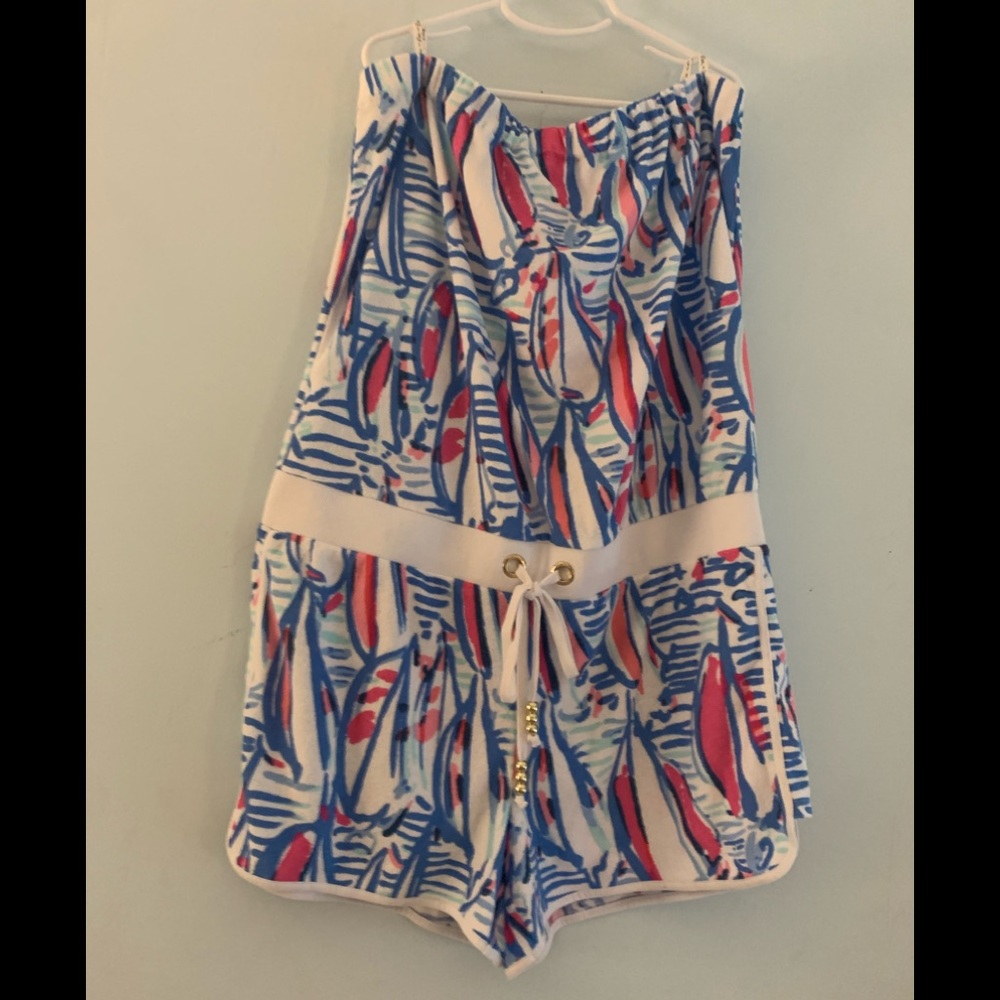 Lily Pulitzer beach cover up romper